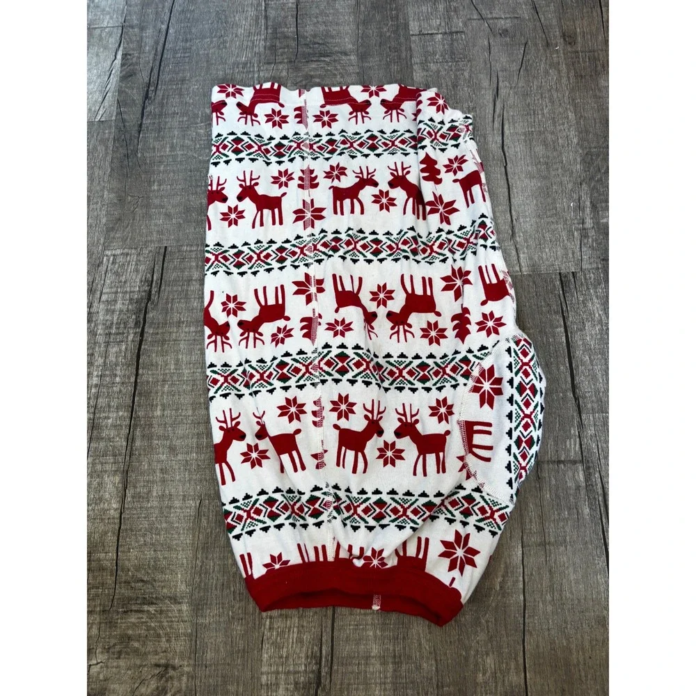 Hanna Andersson Christmas Fair Isle‎ Dog Pajamas Reindeer Snowflake Large